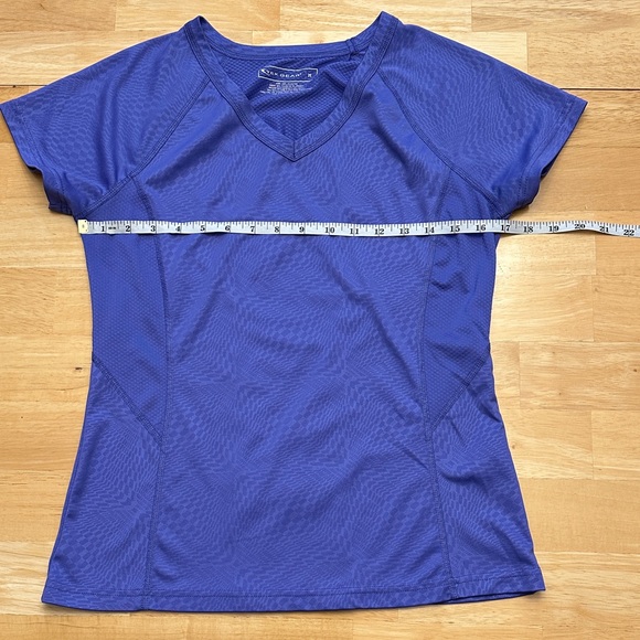 Tek Gear Purple V-Neck Women's Tee - Picture 4 of 10